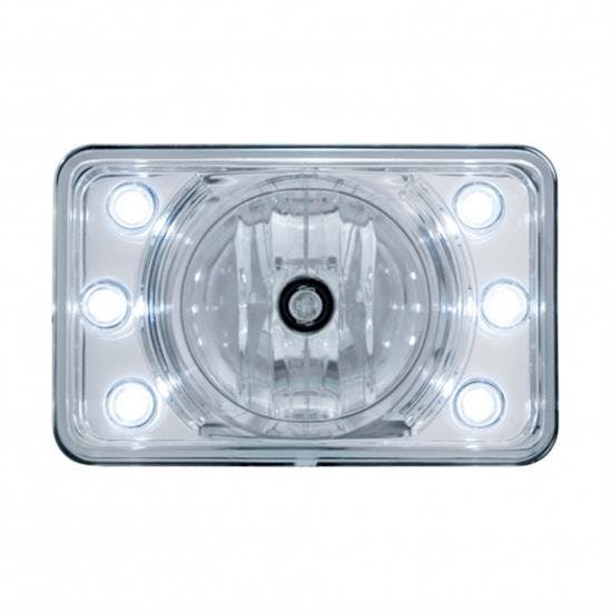 United Pacific 31376 4" X 6" Crystal Projection Headlight,High Bm