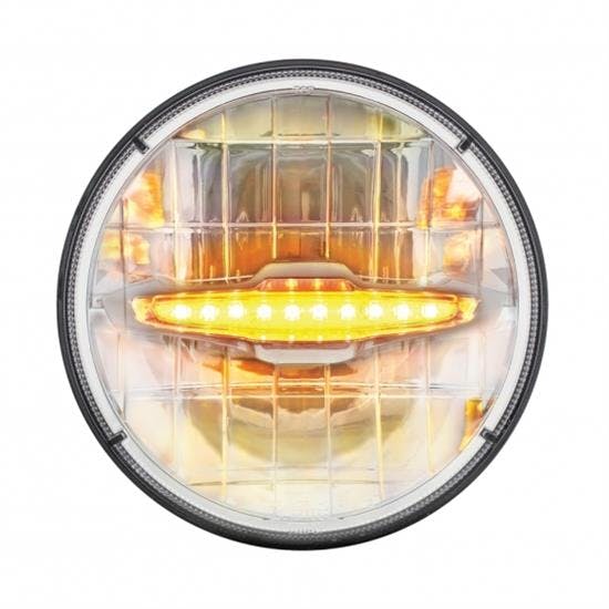 United Pacific 31514 3 HP Cree LED 7" Headlight, Amber