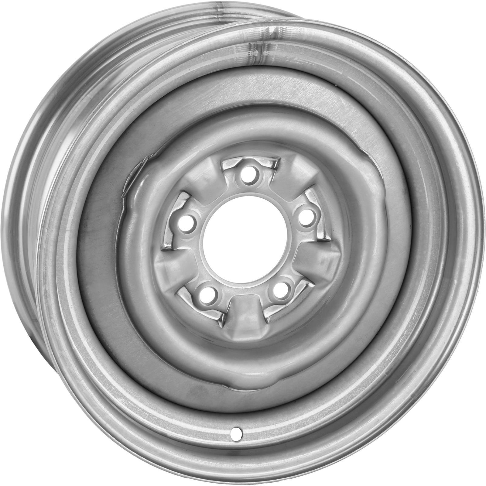 Speedway O/E Style Hot Rod Raw Steel Wheel, 15x5, 5 on 4.75, 3.0 BS