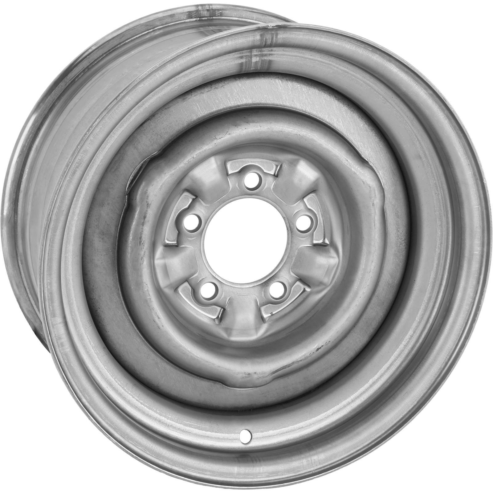 Speedway O/E Style Hot Rod Raw Steel Wheel, 15x7, 5x4.5, 4.25 BS