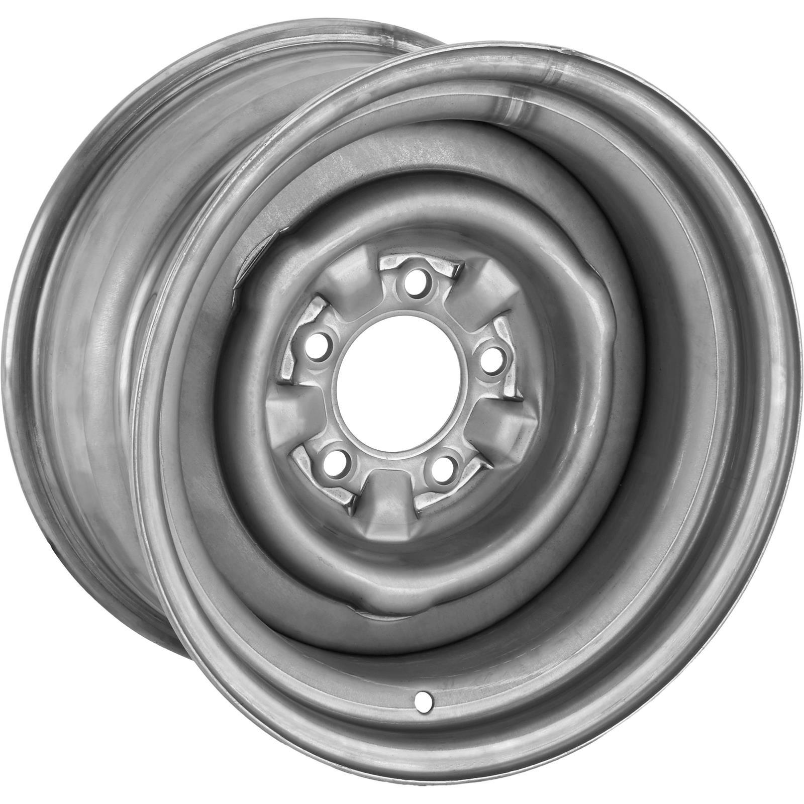 Speedway O/E Style Hot Rod Raw Steel Wheel, 15x8, 5 on 4.75, 4.25 BS
