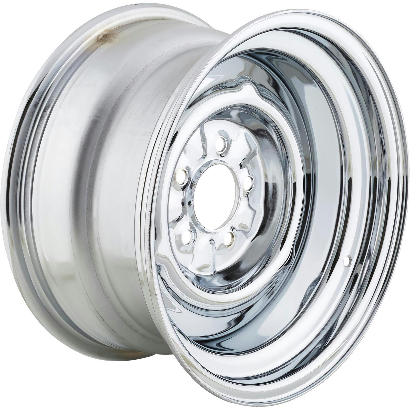 Speedway O/E Style Hot Rod Chrome Steel Wheel, 15x8, 5x4.5,