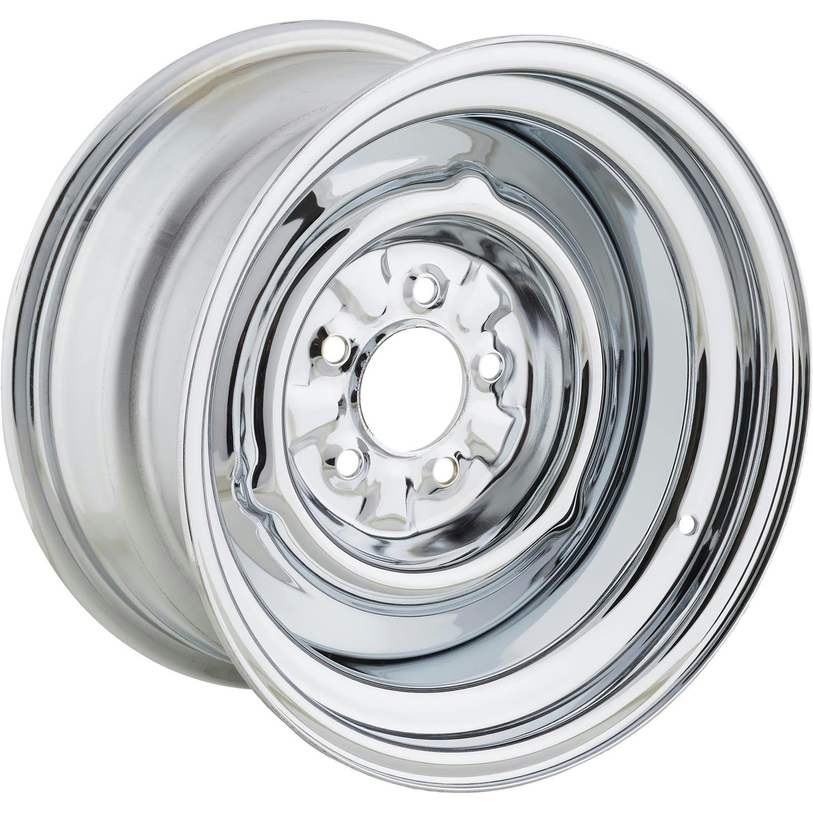 Speedway O/E Style Hot Rod Chrome Steel Wheel, 15x8, 5x4.5,