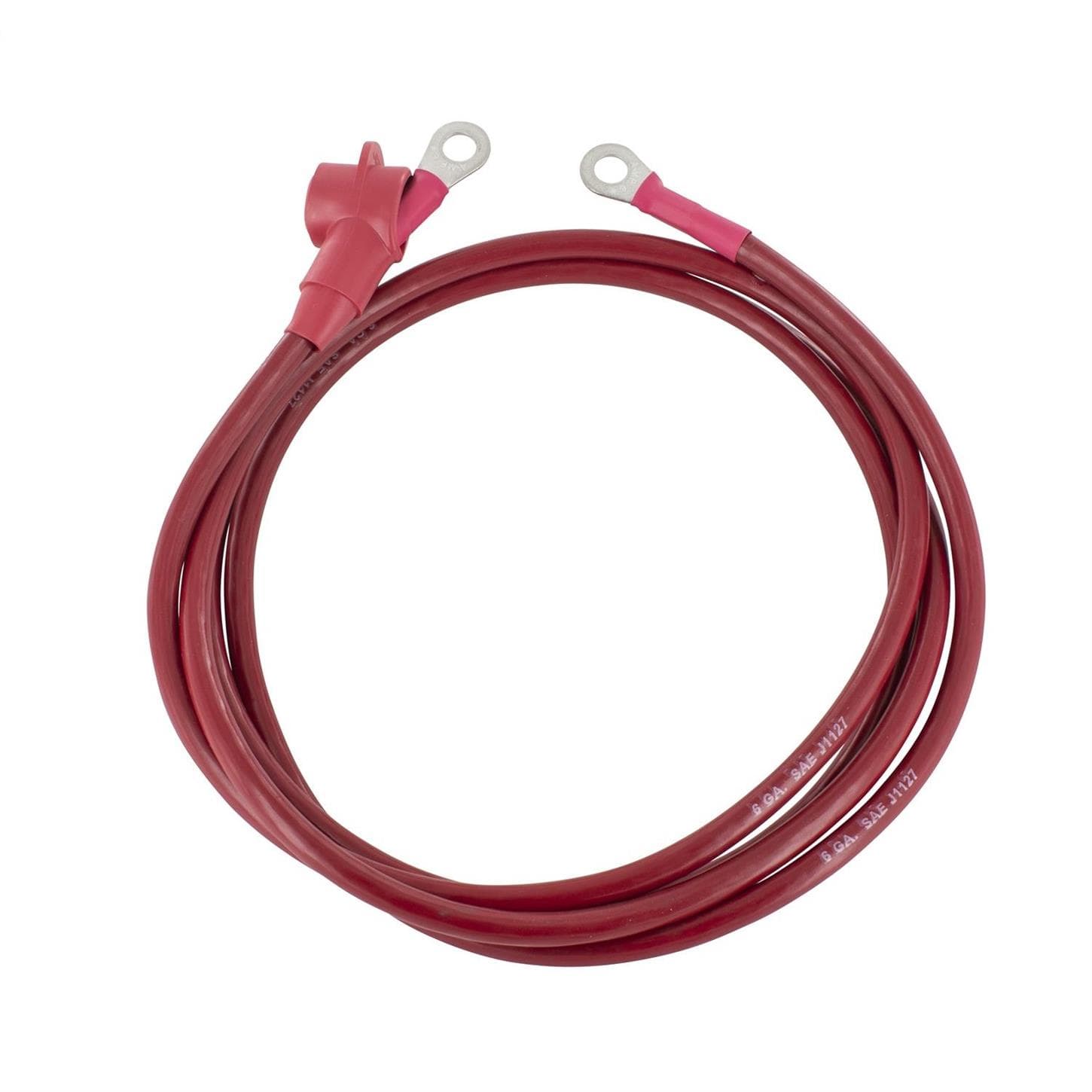 Powermaster 1-567 Alternator Charge Wire, 6-Gauge, 7 Feet, Red