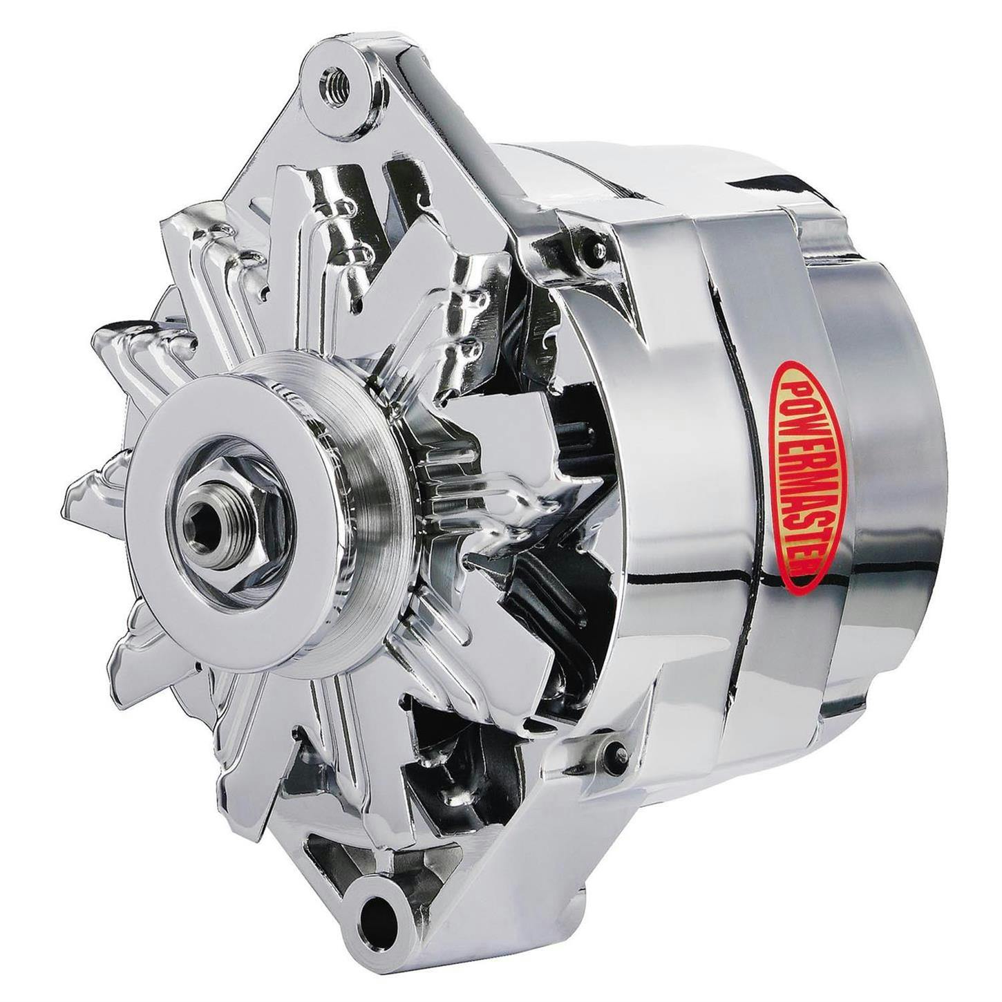 Powermaster 17127-360 Retro Alternator, 85 Amps, V-belt, 12V, GM
