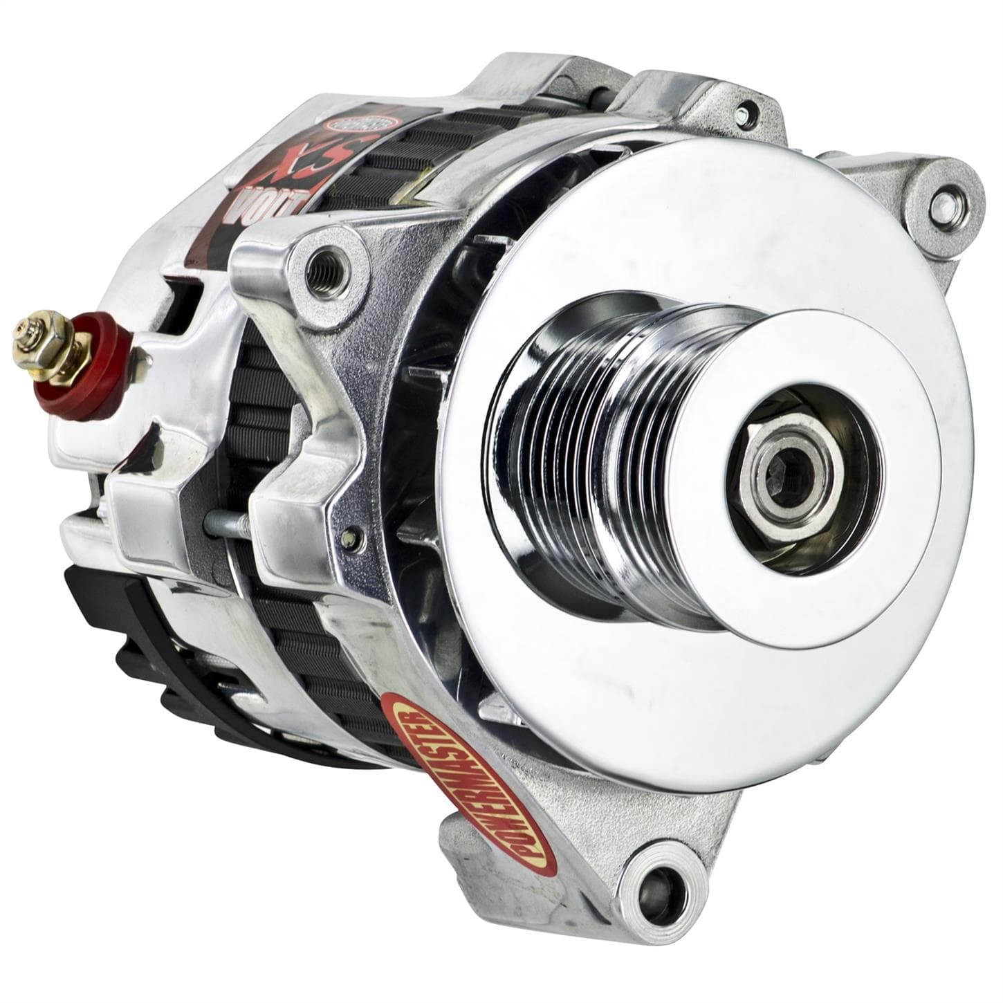 Powermaster 28478-114 Race Alternator, 100A, XS Volt 1 Wire Reg