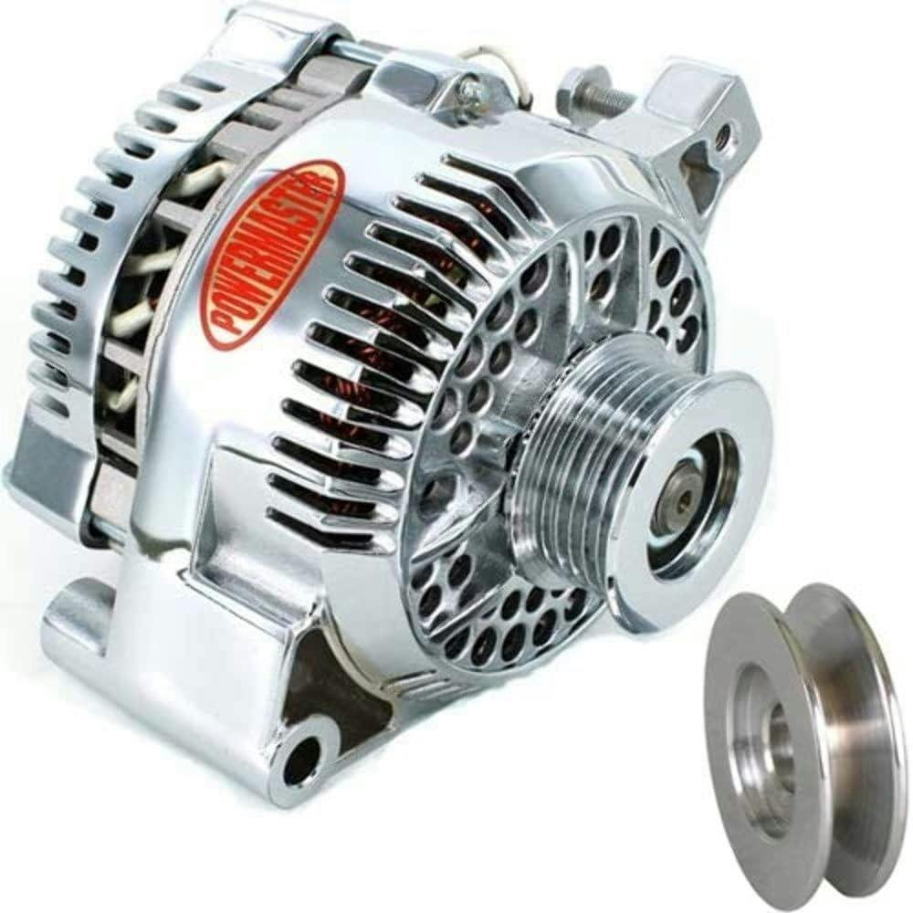 Powermaster 377491 Street Alternator, 155A, Serpentine, 12V, Ford