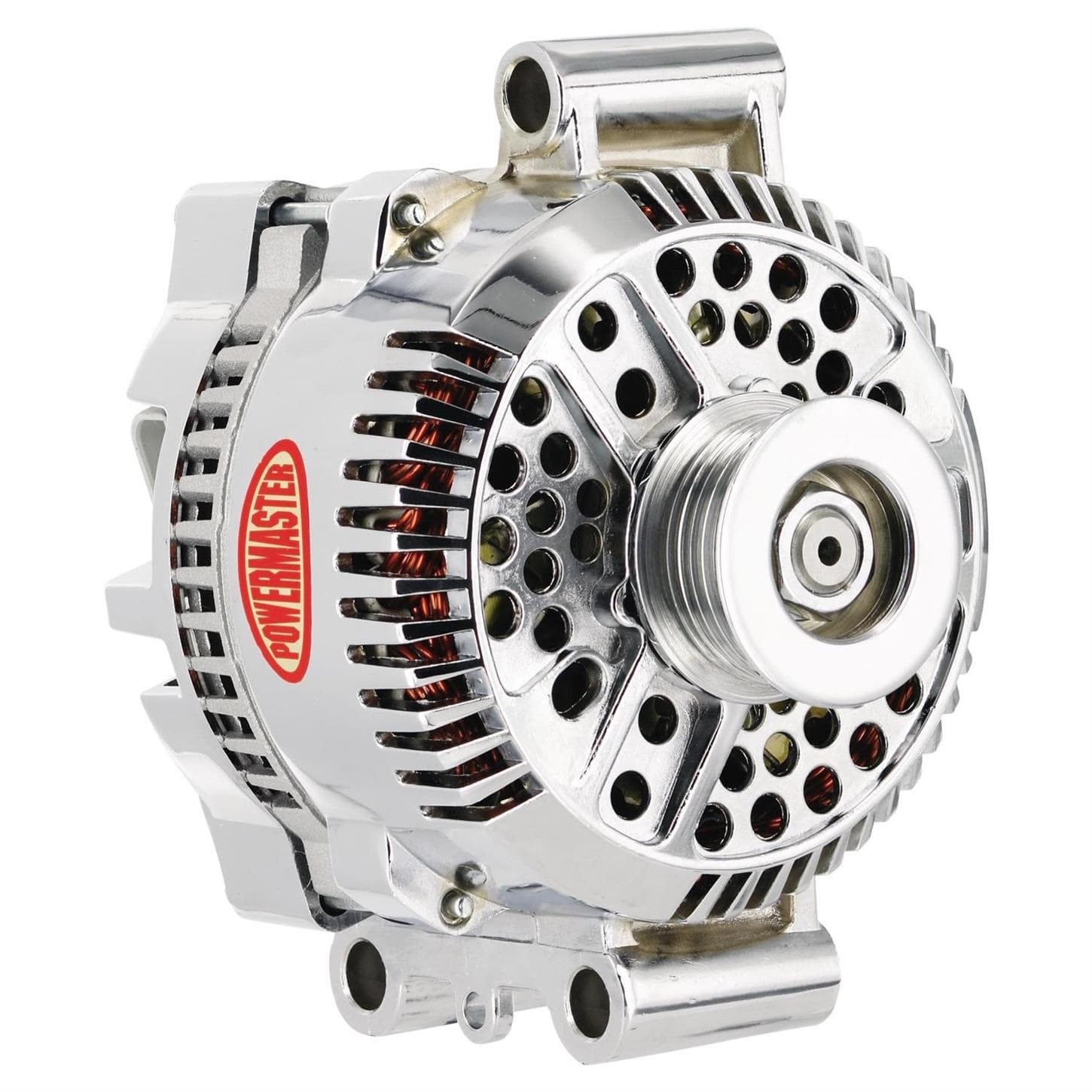 Powermaster 37768 Street Alternator, 200A, Serpentine, 12V, Ford