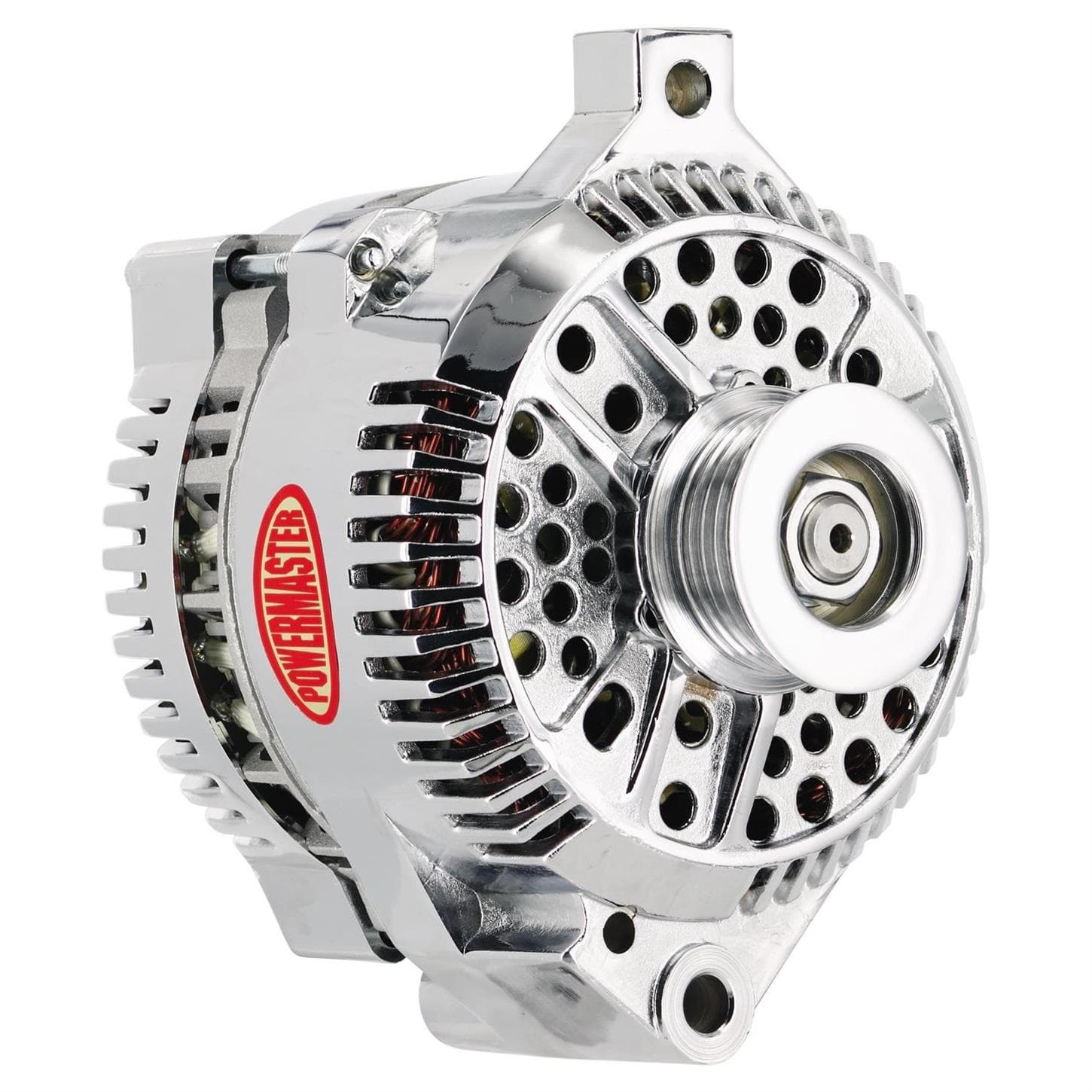 Powermaster 37771 Street Alternator, 200A, Serpentine, 12V, Ford