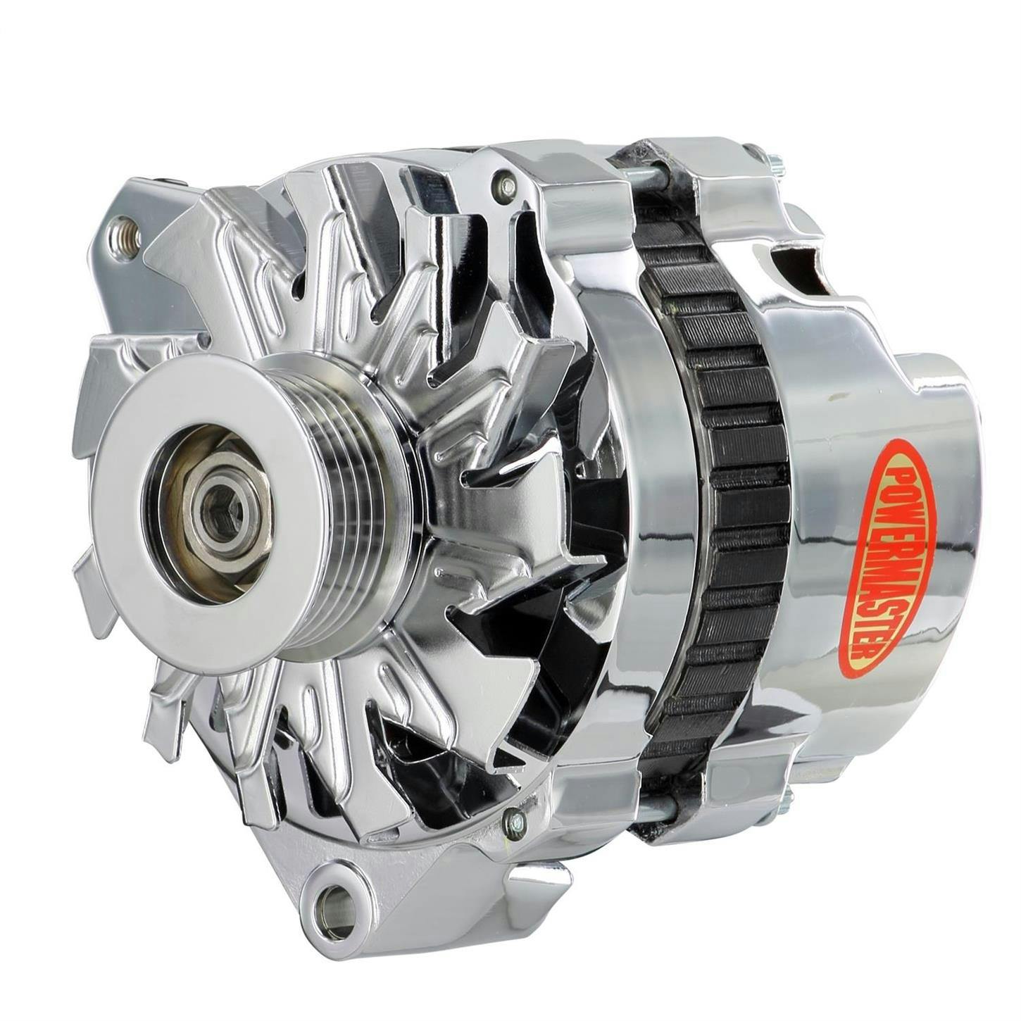 Powermaster 378618 GM CS130 XS Alternator, 140A, Chrome, Left