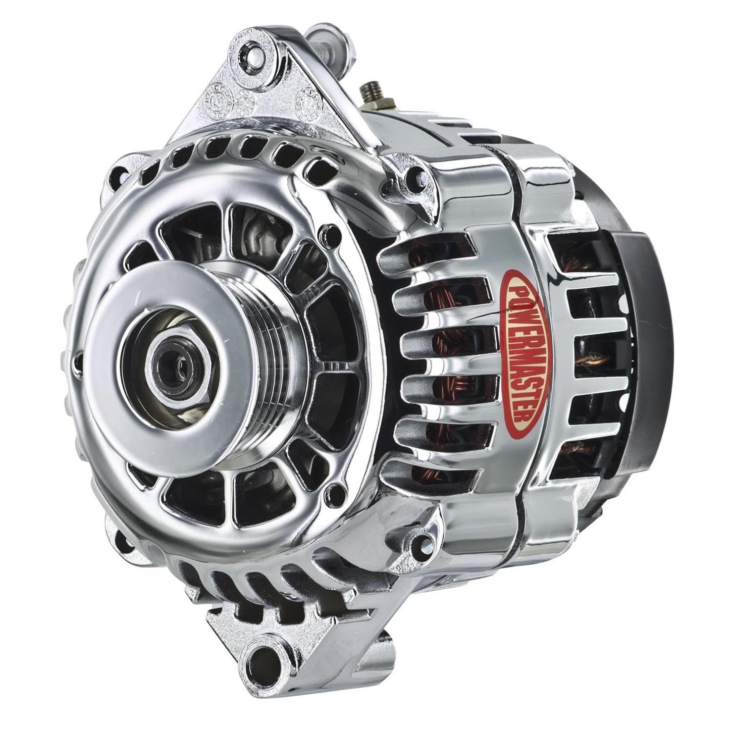 Powermaster 38414 GM AD230 Alternator, 165A, 6-Groove, Chrome