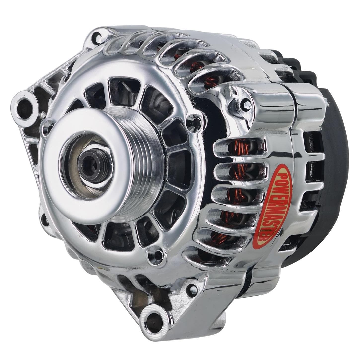 Powermaster 384831 GM CS130D Alternator, 165A, 6-Groove, Chrome