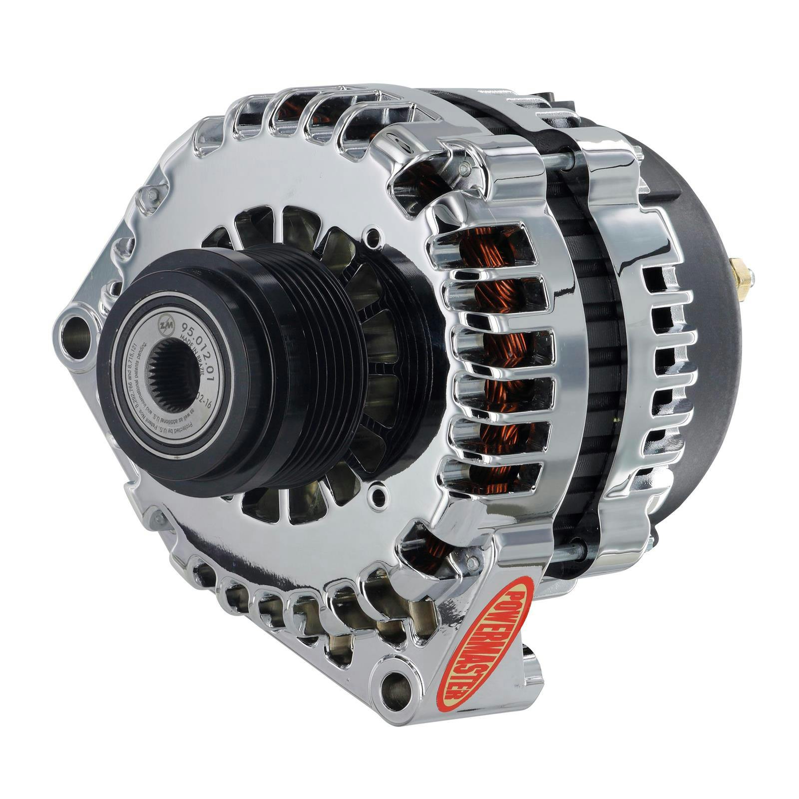 Powermaster 38969 GM AD244 Alternator, 220A, Chrome