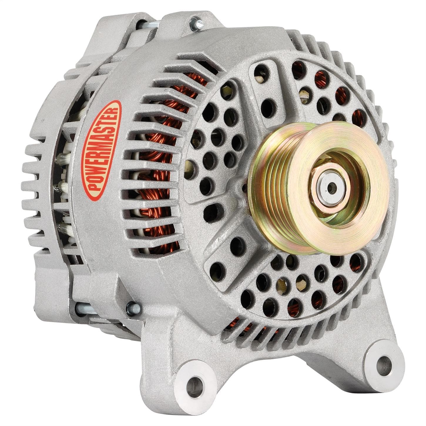 Powermaster 477641 Street Alternator, 200A, Serpentine, 12V, Ford