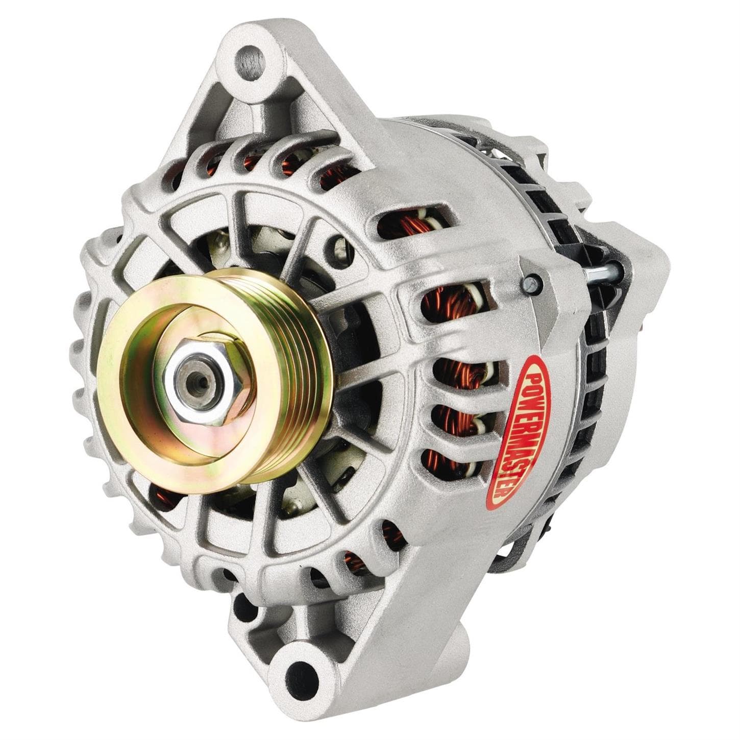 Powermaster 48263 Street Alternator, 155A, Serpentine, 12V, Ford