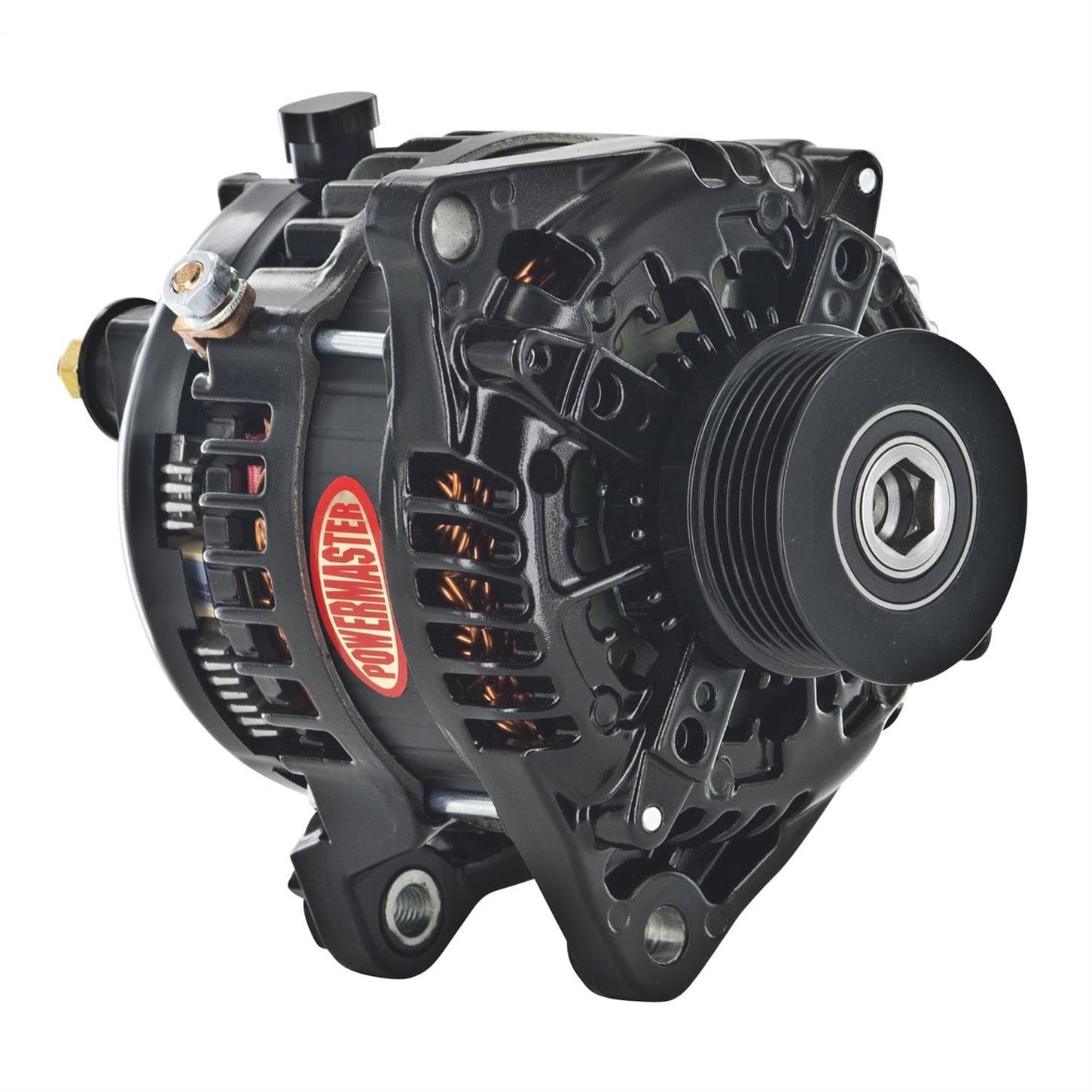 Powermaster 51625 2011-17 Mustang 5.0L Alternator, 245A, Black