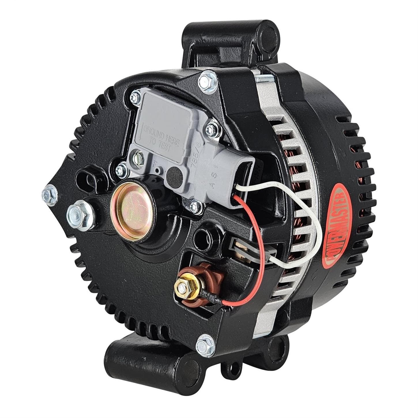 Powermaster 577681 Street Alternator, 200A, Serpentine, 12V, Ford