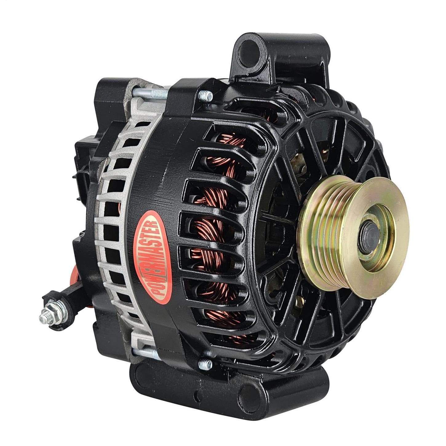 Powermaster 58259 Street Alternator, 200A, Serpentine, 12V, Ford