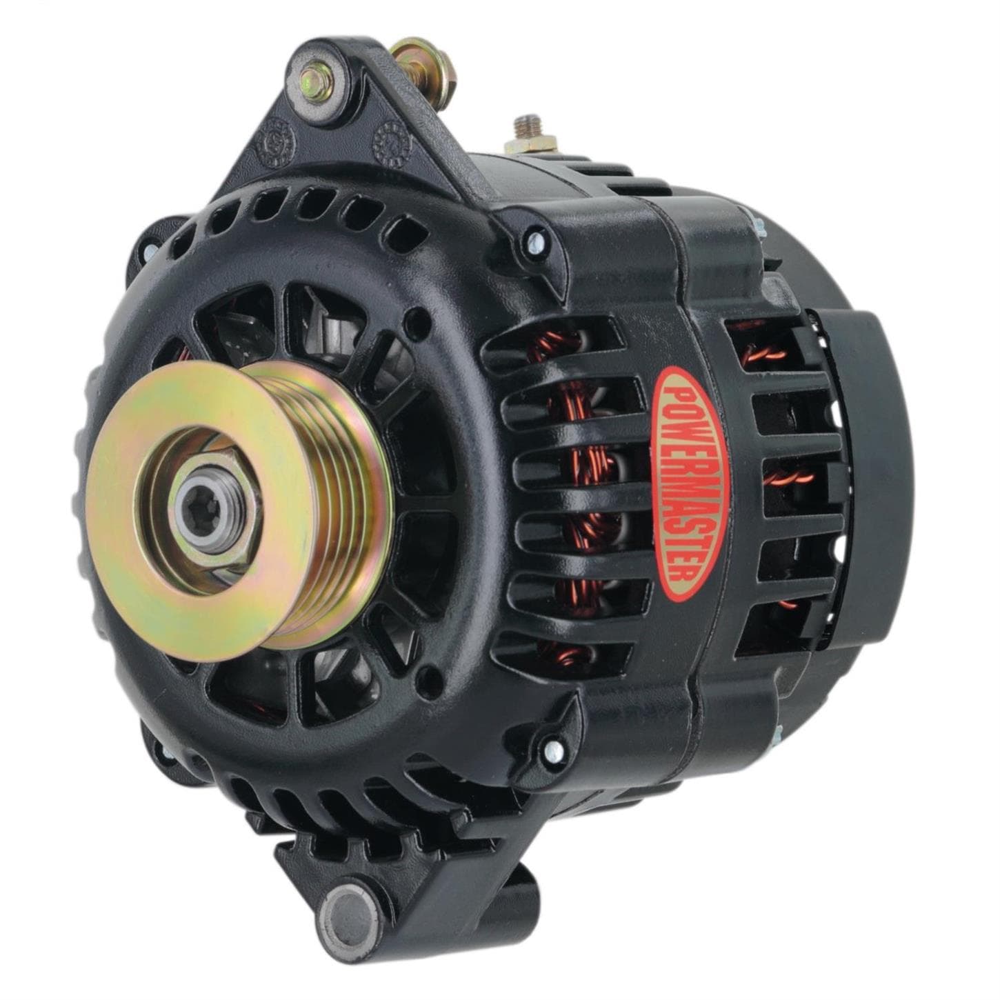 Powermaster 58414 GM AD230 Alternator, 165A, 6-Groove, Black