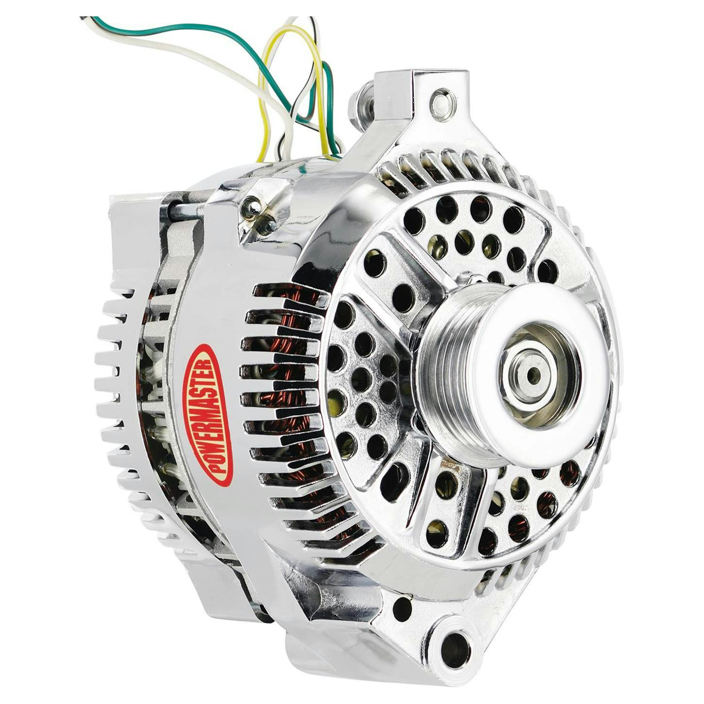 Powermaster 67759 Street Alternator, 200A, Serp and V-belt, Ford