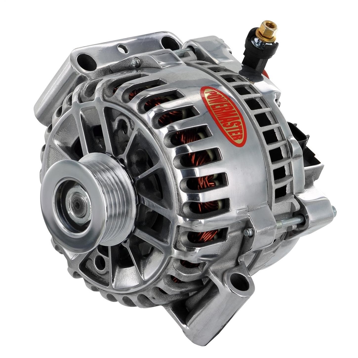 Powermaster 68253 Street Alternator, 200A, Serpentine, 12V, Ford