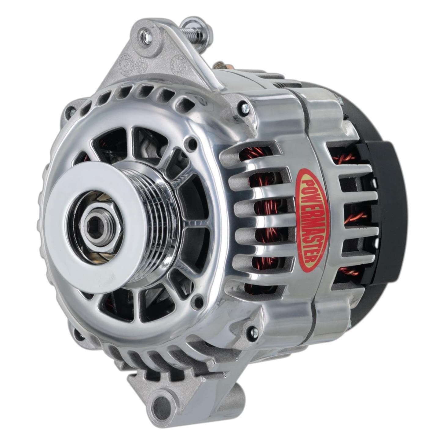 Powermaster 68414 GM AD230 Alternator, 165A, 6-Groove, Polished