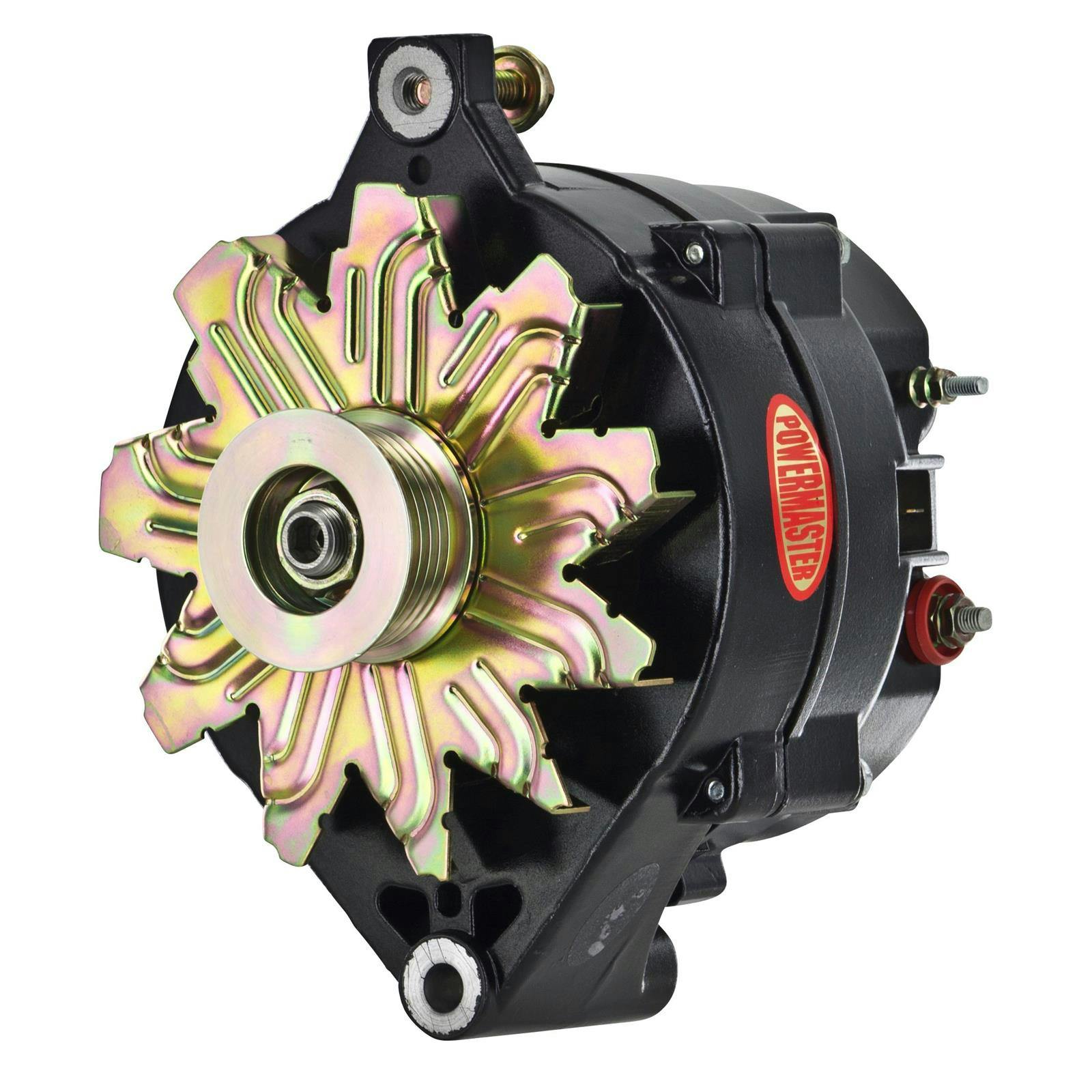 Powermaster 7072-104 Ford 1G Alternator, 120A, 6-Groove, Black
