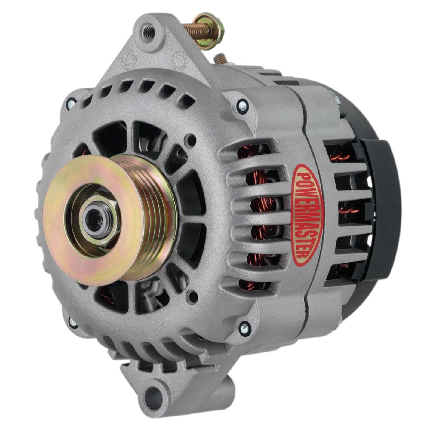 Powermaster 8414 GM AD230 Alternator, 120A, 6-Groove, Natural