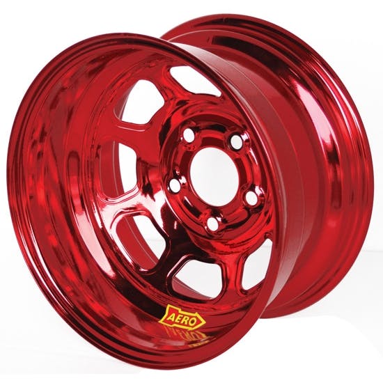 Aero 50-904540RED 50 Series 15x10 Inch Wheel, 5x4.5 BP 4 Inch BS