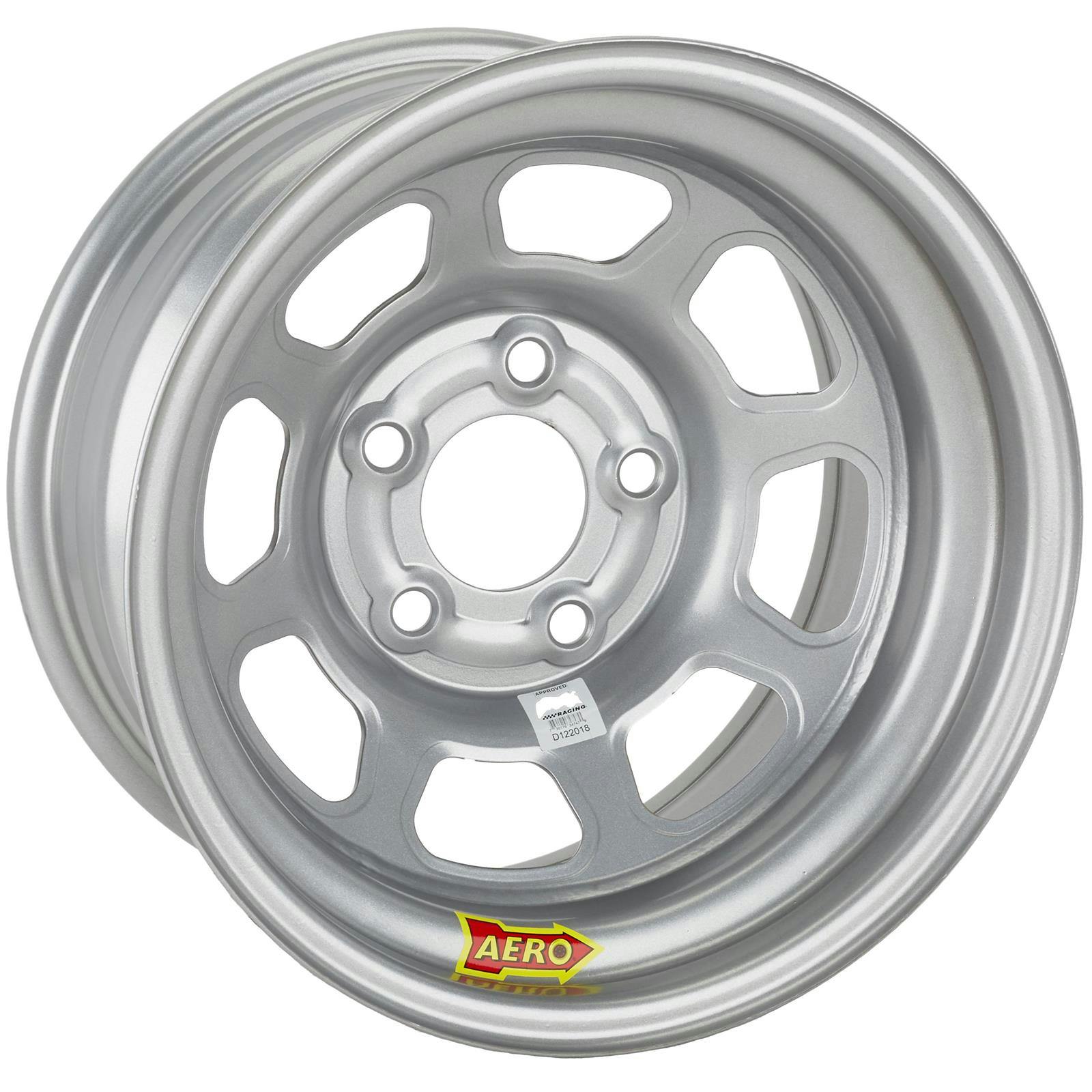 Aero 52-084720L 52 Series 15x8 Wheel, 5 on 4-3/4 BP, 2 Inch BS IMCA L