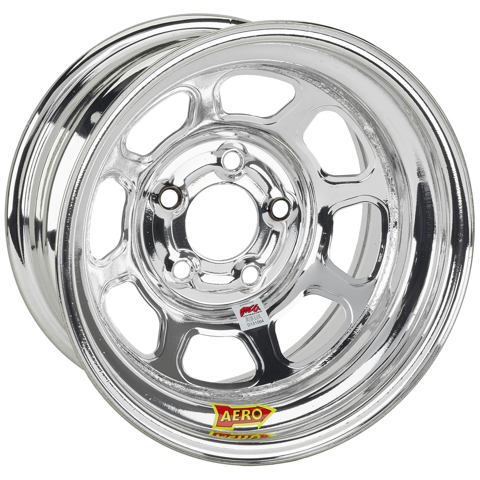Aero 52-284720L 52 Series 15x8 Wheel, 5 on 4-3/4 BP, 2 Inch BS IMCA L
