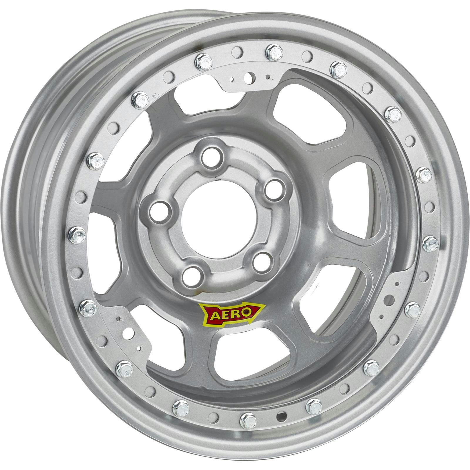 Aero 53-084520W 53 Series 15x8 Wheel, BL 5x4.5, 2 Inch BS Wissota