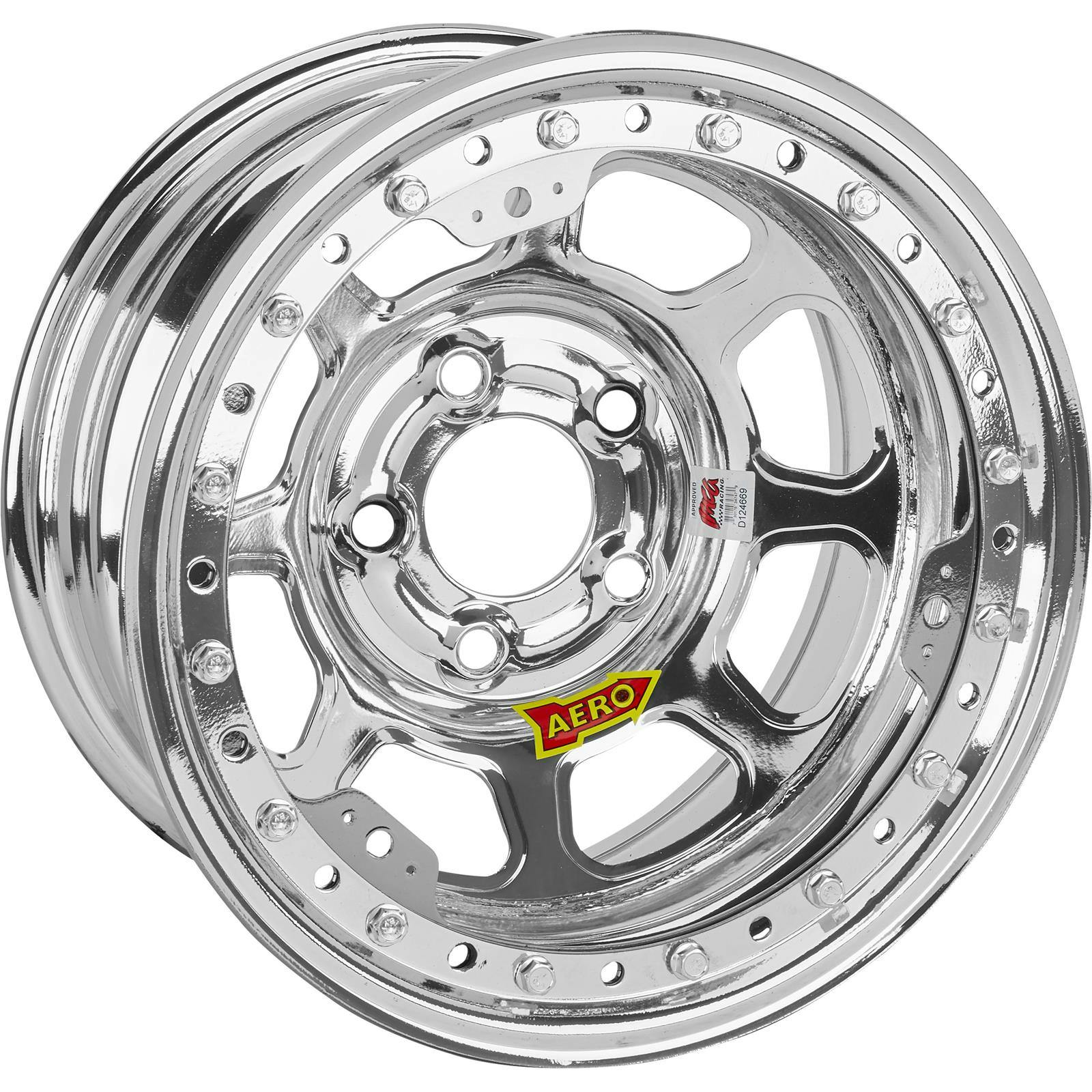 Aero 53-275030 53 Series 15x7" Wheel, BLock, 5x5 BP, 3" BS