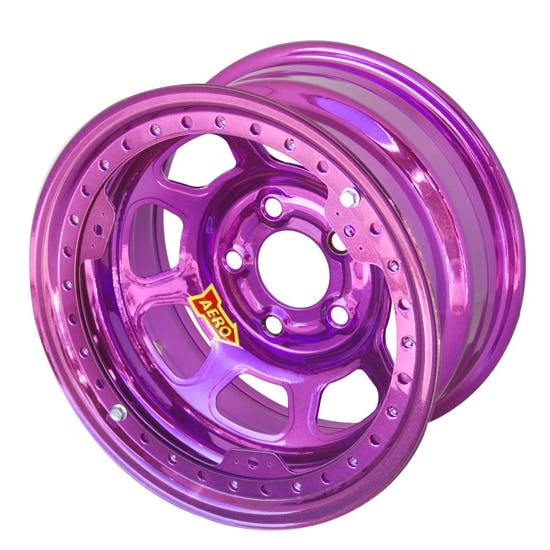 Aero 53-904740PUR 53 Series 15x10 Wheel, BL, 5 on 4-3/4 BP 4 Inch BS