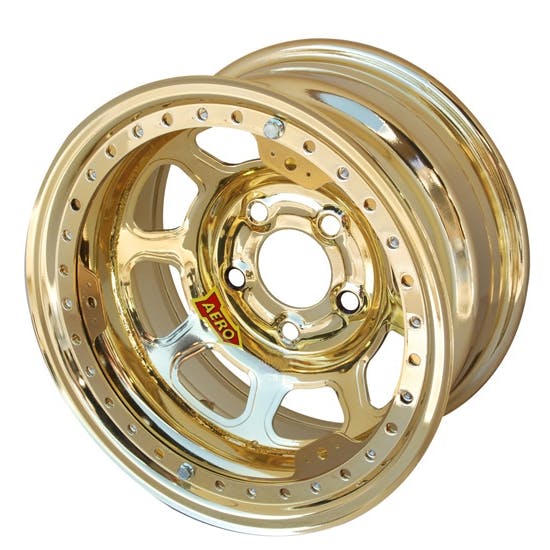 Aero 53-974730GOL 53 Series 15x7 Wheel, BLock, 5 on 4-3/4, 3 Inch BS