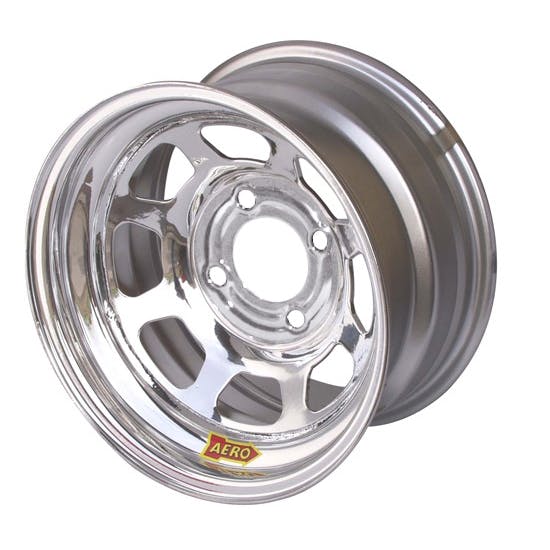 Aero 55-284240 55 Series 15x8 Wheel, 4-lug, 4x4.25 BP, 4 Inch BS