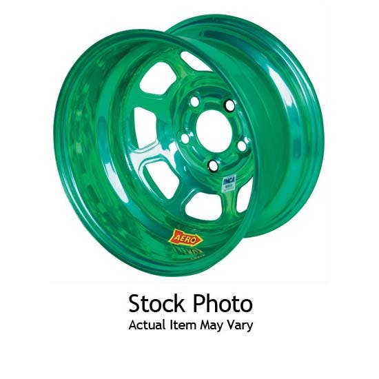 Aero 55-984520GRN 15 x 8 55 Series Wheel, 4x4.5, Green Chrome