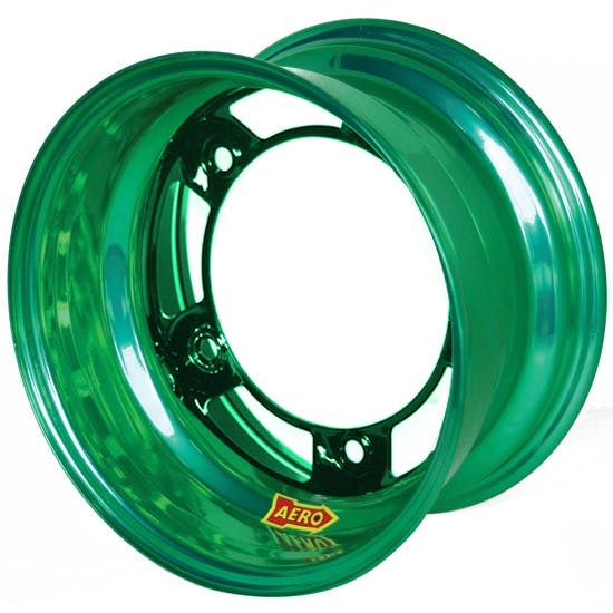 Aero 58-900550GRN 58 Series 15x10 Wheel, SP, 5 on WIDE 5, 5 Inch BS