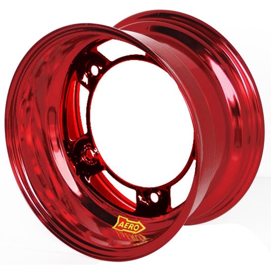 Aero 58-980540RED 58 Series 15x8 Wheel, SP, 5 on WIDE 5 BP, 4 Inch BS