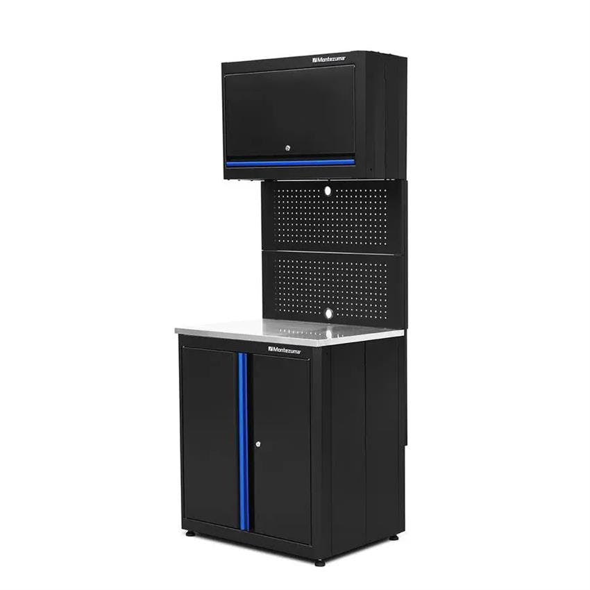 Montezuma Basic 3 Pc. Workstation/Storage Combo 1, 80x30.5x24 In