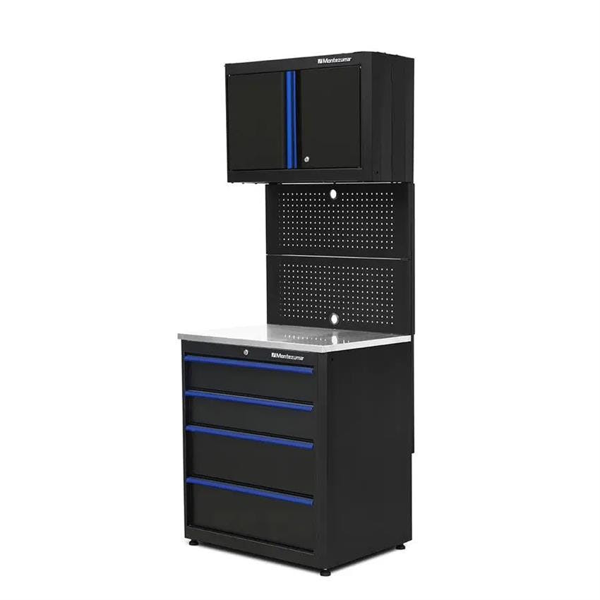 Montezuma Basic 3 Pc. Workstation/Storage Combo 4, 80x30.5x24 In