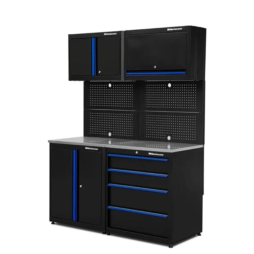 Montezuma Economy 6 Pc. Workstation/Storage Combo 2, 80x61x24 In