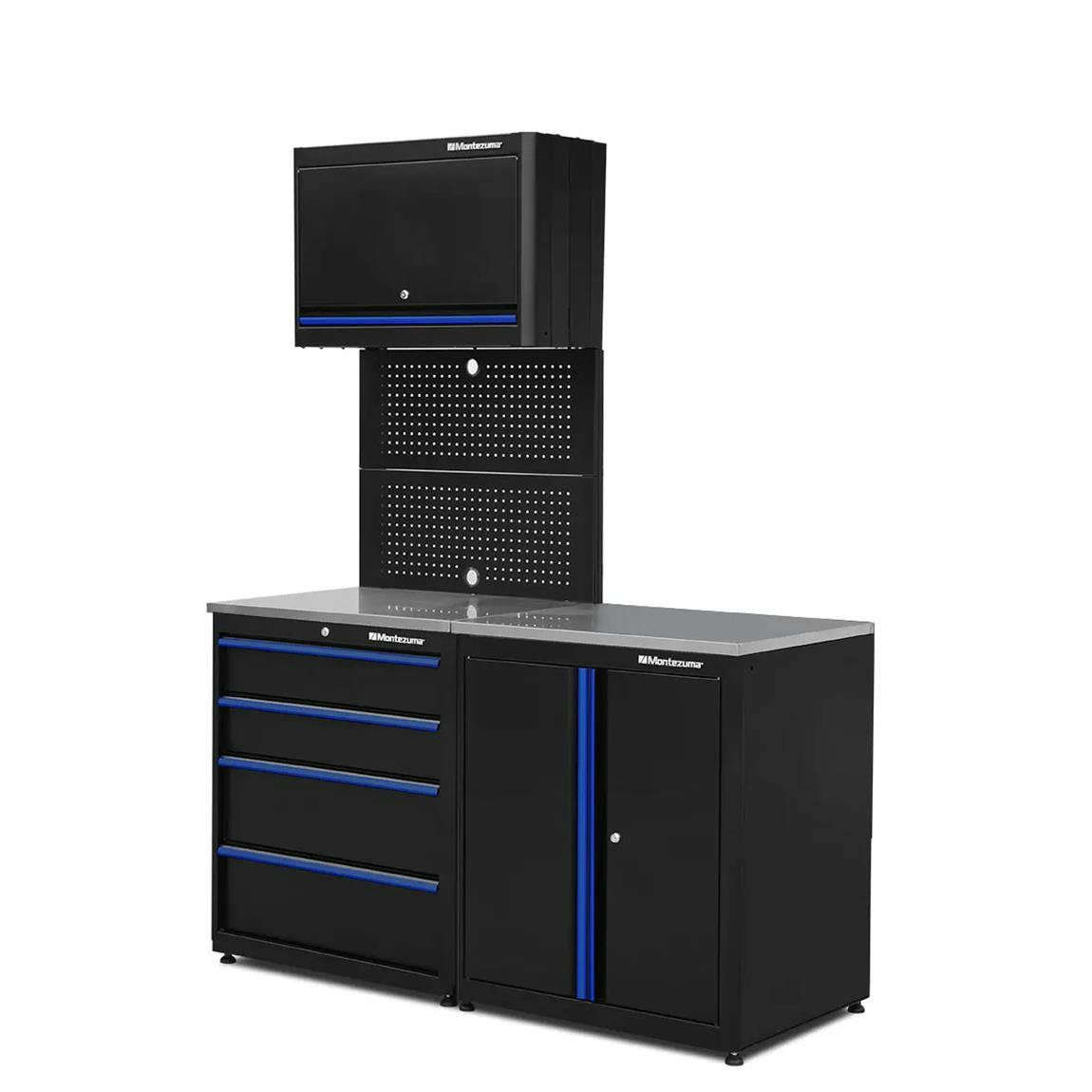 Montezuma Economy 4 Pc. Workstation/Storage Combo 3, 80x61x24 In
