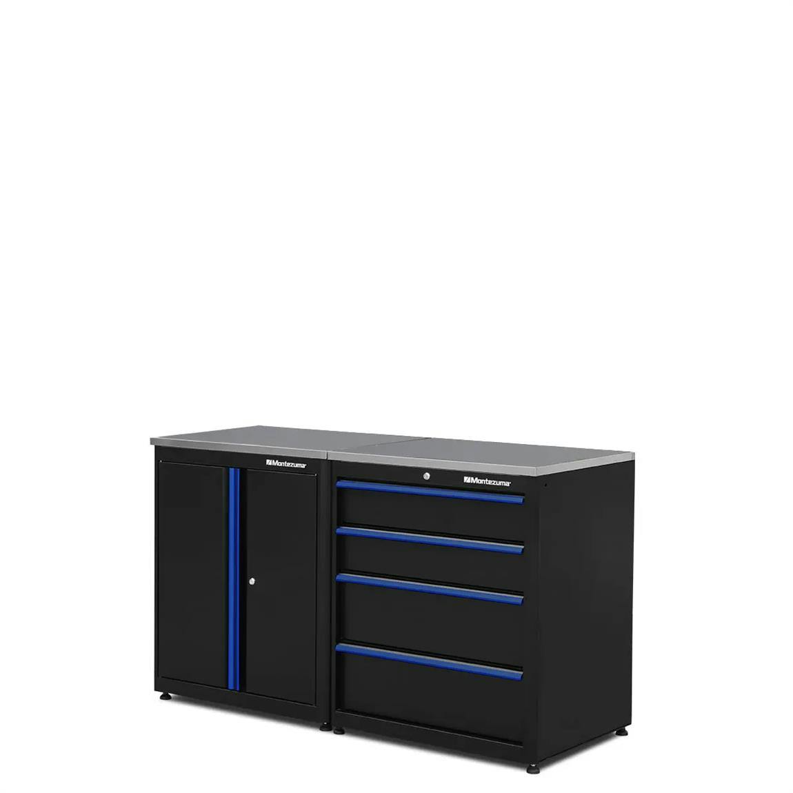 Montezuma Economy 2 Pc. Workstation/Storage Combo 1, 40x61x24 In
