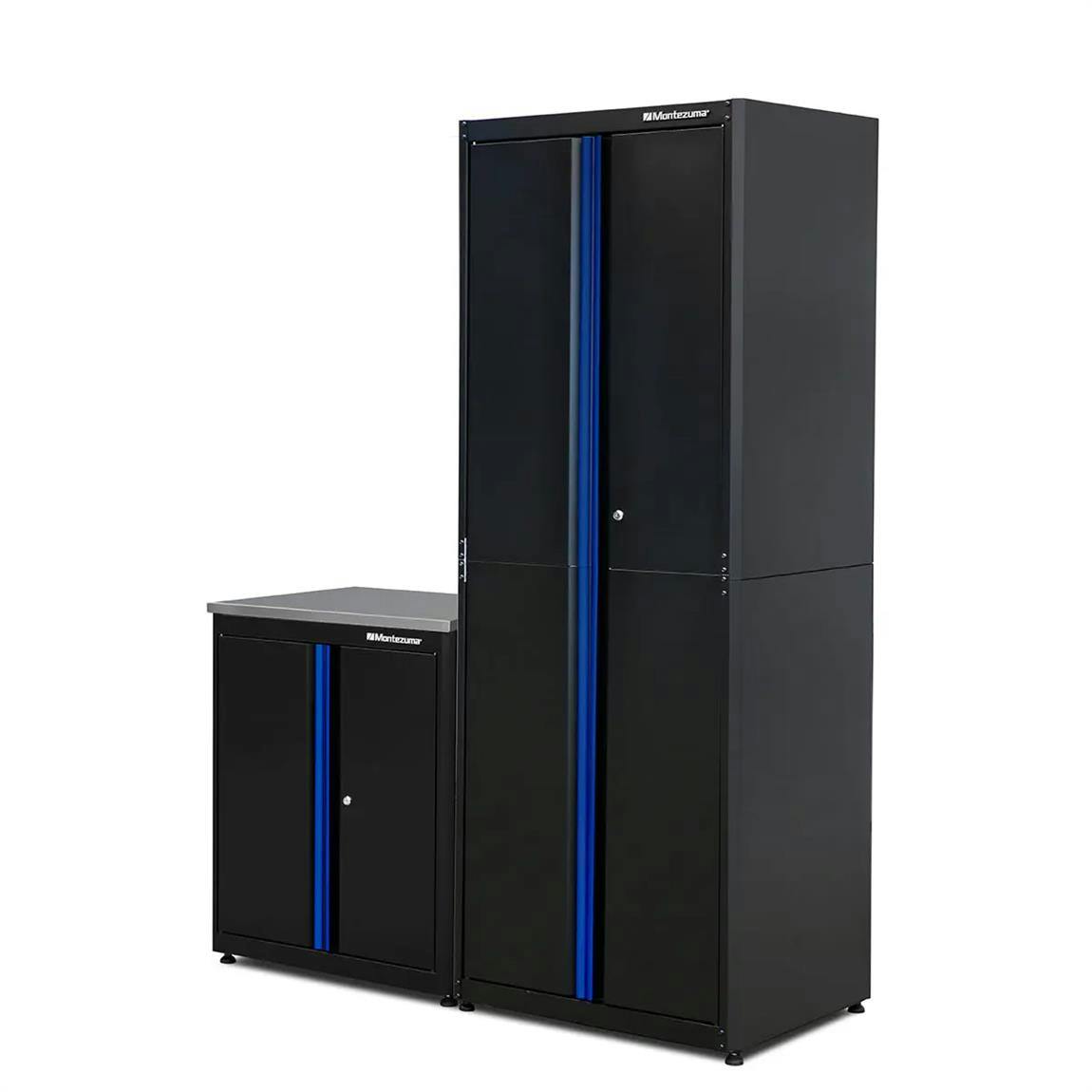 Montezuma Economy 2 Pc. Workstation/Storage Combo 2, 80x61x24 In