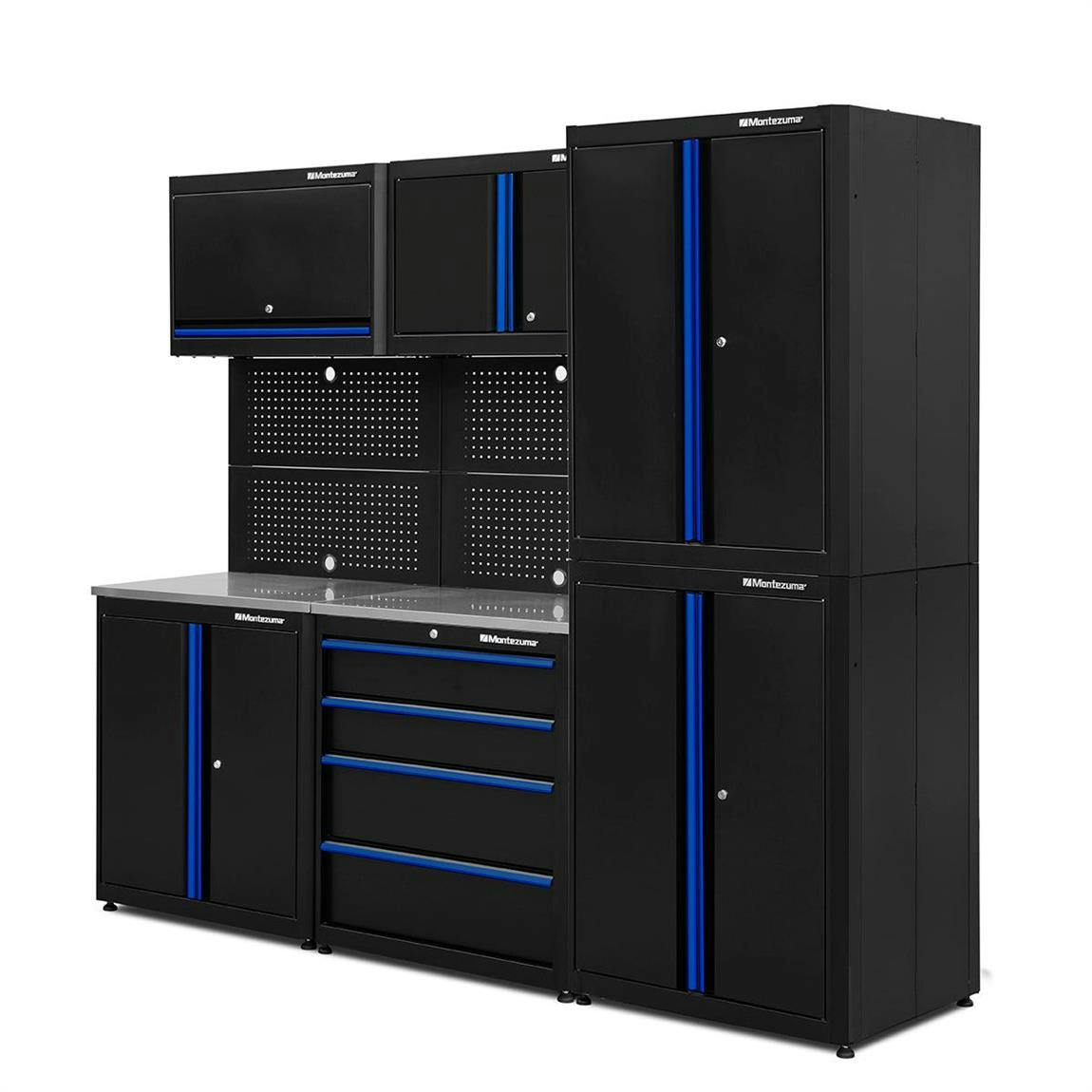 Montezuma BKMZSCADG Standard 8 Pc. Storage Combo 1, 80x91.5x24 In