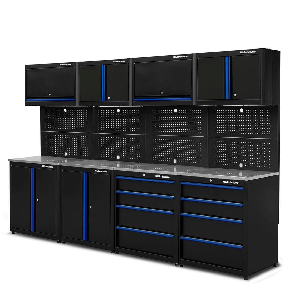 Montezuma BKMZPCABCD Premium 12 Pc. Storage Combo 1, 80x122x24 In