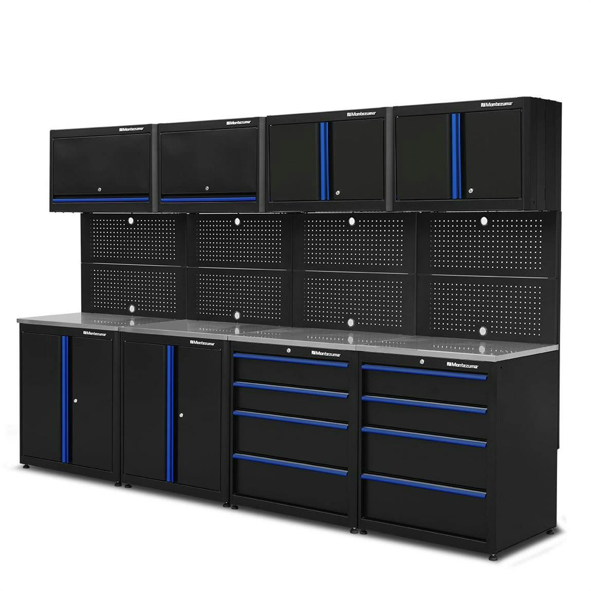 Montezuma BKMZPCAADD Premium 12 Pc. Storage Combo 2, 80x122x24 In
