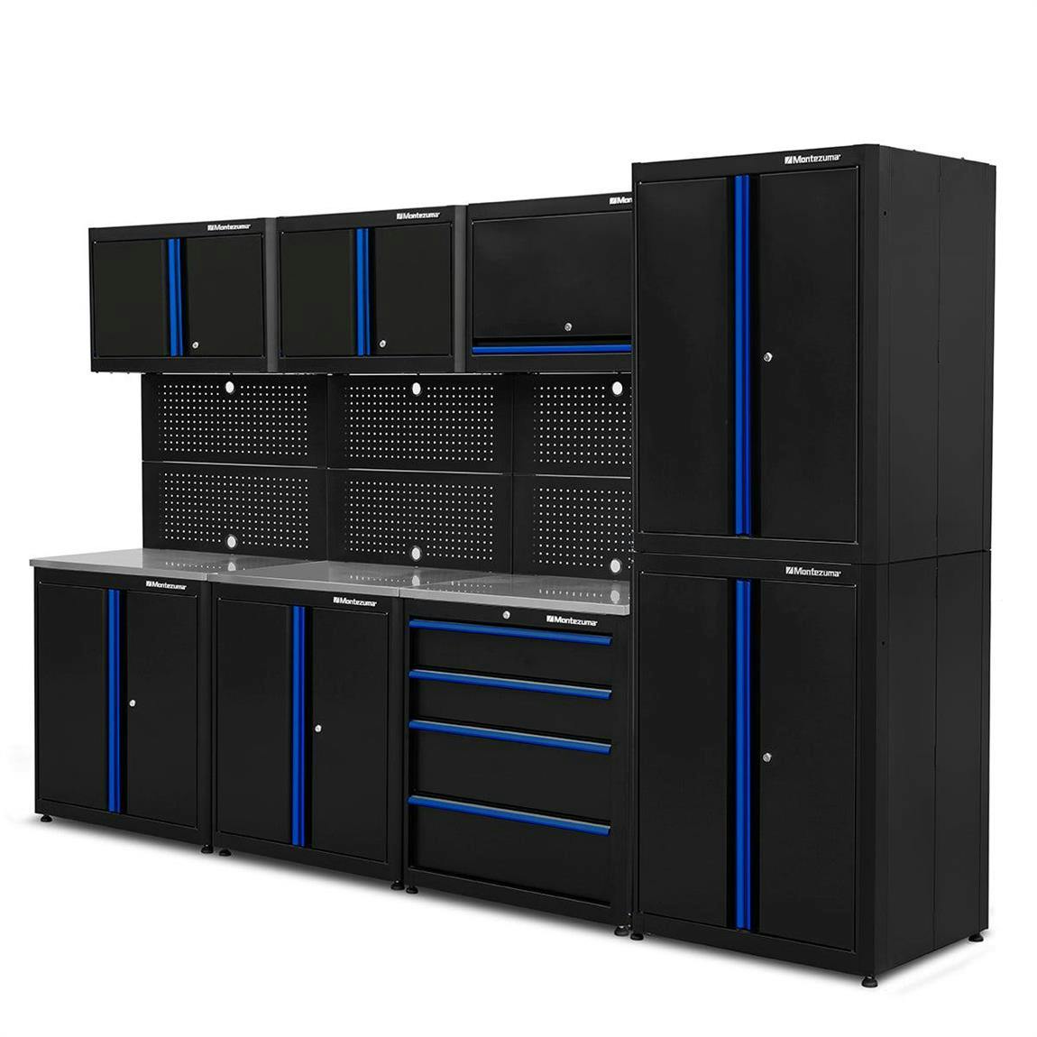 Montezuma BKMZPCBBCG Premium 11 Pc. Storage Combo 1, 80x122x24 In