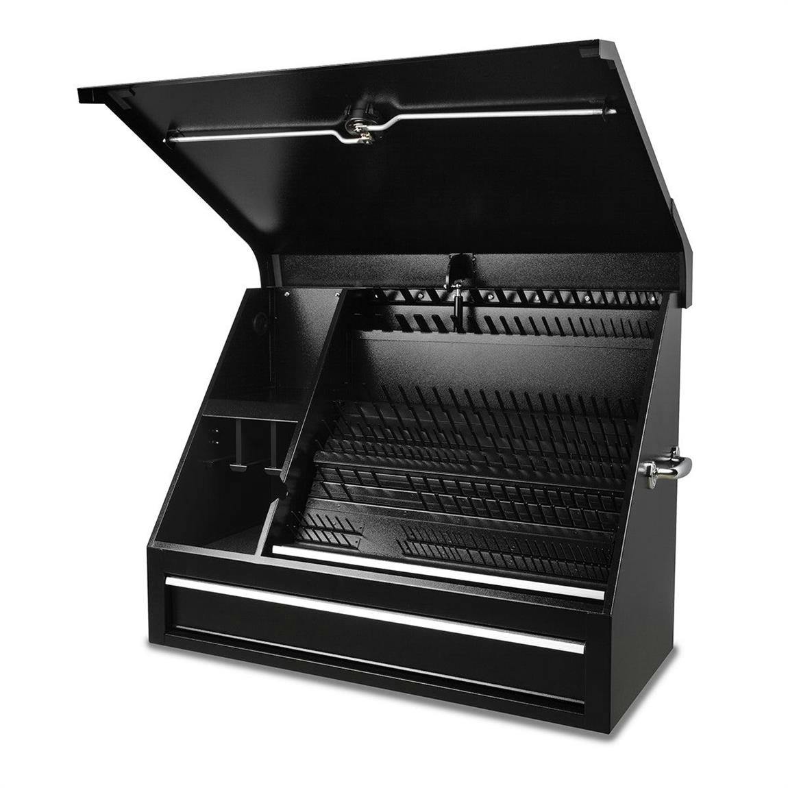 Montezuma SB360DB Shopbox Toolbox, 36 X 17 Inch, Steel, Black